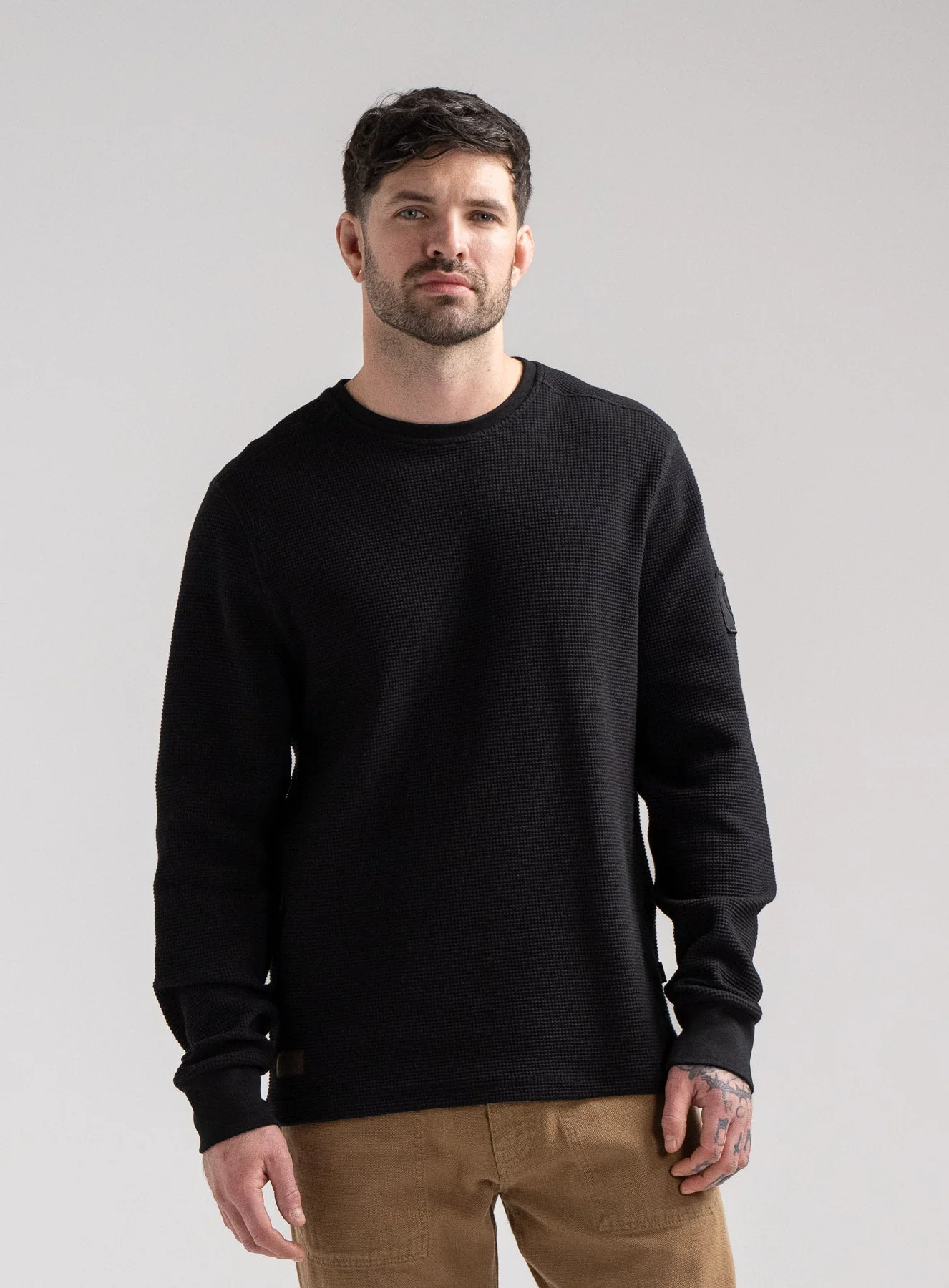 DISSIDENT WAFFLE LONG SLEEVE T-SHIRT